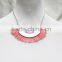 Coral Suede w/ Smooth Metal Statement Neckalce Snake Chain 2016 Fashion Style Wholesale