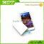 Built-in cable 2500mAh aluminum alloy shell credit card shape phone charger battery for smartphones