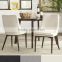 luxury top grain leather wood furniture dining chair