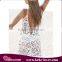 New fashion white lace beachwear sexy hollow girls dress for beach summer long beach dress wholesale