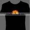 cool and fashion design hot selling EL t-shirt