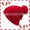 Solid Custom Knitted POM POM Beanie Skull Cap Hat