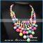 Top quality wholesale fashion rainbow bead stones hot fashion necklace