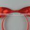 Simple design red bow headdress party hair band