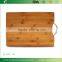 2015 BOSS Premium Bamboo Cutting and Chopping Board with stainless steel handle