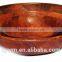 TUV Certification HOT Cheap Mahogany Solid Wooden Woven Nut Bowl Set