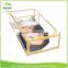 Party Favor Treat display container with compartment in glass & brass Bulk , wholesale custom wedding gifts for guests candy box