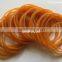 Factory supply elastic orange & green rubber bands with low price