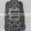 Professional supply all kinds of metal wine plate, wine packaging zinc alloy plates
