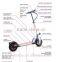 Newest electric tricycle standing fast mobility fold up scooter