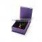 Purple glare High Quality Cheap Paper & Plush Gift Box Jewelry Case