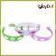 Personalized Colorful Silkscreen 100% Silicone Bracelets