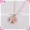 Fashionable New Design Necklace With Flower Pendant, for Women Rose Imitation Gold Necklace