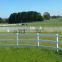 farm fence pvc vinyl white color 3rails horse fence