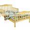 Cheap Price Pine Wood Natural Color Baby Toddler Bed