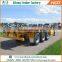 Inexpensive 2-3 axles flatbed semi-trailer 20ft 40ft flat bed container trailer for sale