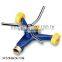 3-Arm Rotary Sprinkler With Metal Wheel Base