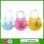 Convenience Colorful Cartoon Partern Silicone Rubber Baby Bibs / Washable Waterproof Baby Bibs Feeding Kids Bibs