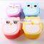 WHOLESALE Plastic OWL Lunch Box With Spoon,Cute Cartoon Owl Student Food Container,OWL Shape Animal Cartoon Plastic Lunch,