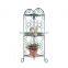 2016 Unique Design 3 layers Metal Material Metal wire flower rack