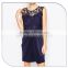 Navy color crochet tops evening dresses for pregnant women