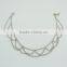 Simplify design women gold and silver anklet chain SP6055