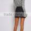 bell sleeve new design ruffle knit top women fashion mature ladies blouse