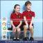 Custom Unisex Summer Red Color Polo School Uniform Shirt