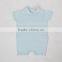 Fashion turn-down collar cotton baby romper trim contrast color one piece sweater