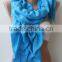 Turquoise Pashmina Scarfs Ruffle Pashmina Scarves Ruffled Soft Scarf Frilly Women Scarf Wedding Scarf PASHMINA Blue Scarfs Turqu