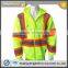 Polyester inner brush fleece hi vis jacket safety sweatshirt meet ANSI