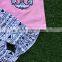 2016 Summer design girls baby 2-7 years old girls hot pink strpies clothing Capri outfit child clothing with matching headband