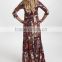 Newest Maternity Dresses With PinkBlush Burgundy Paisley Maternity Maxi Dress Women Wear WD80817-27