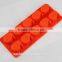 Wholesale High Quantity Eco-friendly Santa shape silicone chocolate mould,soap mold,diy cake mould