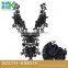 Collar Black PU Leather Embroidered Venise Embroidery Lace Fabric Costume Dress Fine Applique Motif Dress