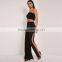 B33774A Wholesale cheap women casual ladies loose high split pants