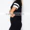 Attractive Lady Slim-Fit Dress/Round Neck Short Sleeve Polyester Cotton Girl T-Shirt Dress