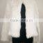 YR060 Queen Style Knitted Top Quality Rabbit Fur Poncho Bridal fur Bolero Jacket