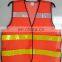 High-Visibility Orange Reflective Personal Safety Vest