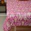 Ikat Kantah Quilt Pink Iakt Kantha Bedcover