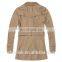 Men's stylish cotton twill fitted trench coat with waistband