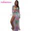 New Design Long Sleeve Stylish Bikini Crop Up Summer Beach Dress