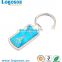 Promotional items with logo printing metal keychain