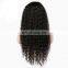 Brazilian human hair preplucked curly wave lace front wig