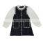 Girls Skirt Woolen Material Stitching Dress Princess Dress 20 Autumn Clothes New Foreign Trade Children's Clothing