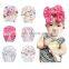 Fashion Kids Dotted Donut Headband Rainbow Chevron Printed Baby Girls Turban Hat Winter Cap Flower Flamingo Hats Soft Caps Gifts