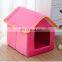 Cat house yurt printing Warm cotton closed pet house luxury dog house