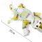 HQP-WJ101 HongQiang Pet Plush Toy Dog Squeaky Cotton and Linen Checked Cloth Pet Chew Toy