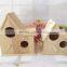Wooden bird houses outdoor