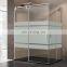 Custom Frameless Tempered Glass Shower Door  Aluminum Frame slide curved bathroom glass shower door